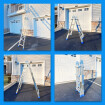 13.1ft Ladder Foldable Telescopic Extendable  Multipurpose Aluminium L4