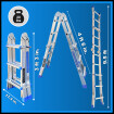 9.5ft Foldable Telescopic Extendable Multipurpose Aluminium Ladder (L3)
