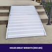 4'9" x 3' Heavy duty foldable ramp for Motorbikes (882lbs max load) HR145