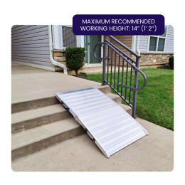 4'9" x 3' Heavy duty foldable ramp for Motorbikes (882lbs max load) HR145