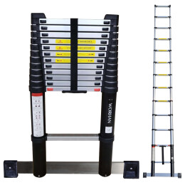 12.5ft Air Soft Close Telescopic Ladder (1K3.8Air)