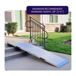 8’1’’ x 2’7’’ Heavy duty wheelchair disabled foldable ramp Motorbikes (882 lbs max load)  HR245