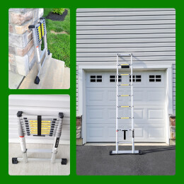 8.5ft Telescopic Ladder With Aluminium Rings (1AK2.6)