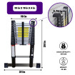 14.4ft Air Soft Close Telescopic Ladder (1K4.4Air)