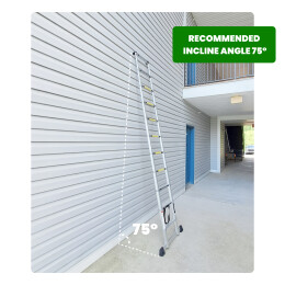 10.5ft Telescopic Ladder With Aluminium Rings (1AK3.2)