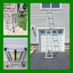 13.4ft Telescopic Ladder With Aluminium Rings (1AK4.1)