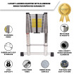 13.4ft Telescopic Ladder With Aluminium Rings (1AK4.1)