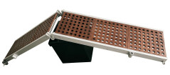 Portable Foldable Aluminum Gangway Ramp with Teak Wood for Boats MG200