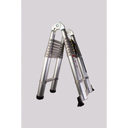 16.4ft Double Telescopic Ladder With Aluminium Rings
