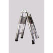 Double Telescopic Ladder With Aluminium Rings 5m